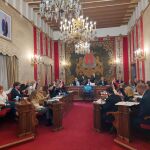 Imagen del pleno que ha tenido lugar hoy en el Ayuntamiento de Alicante