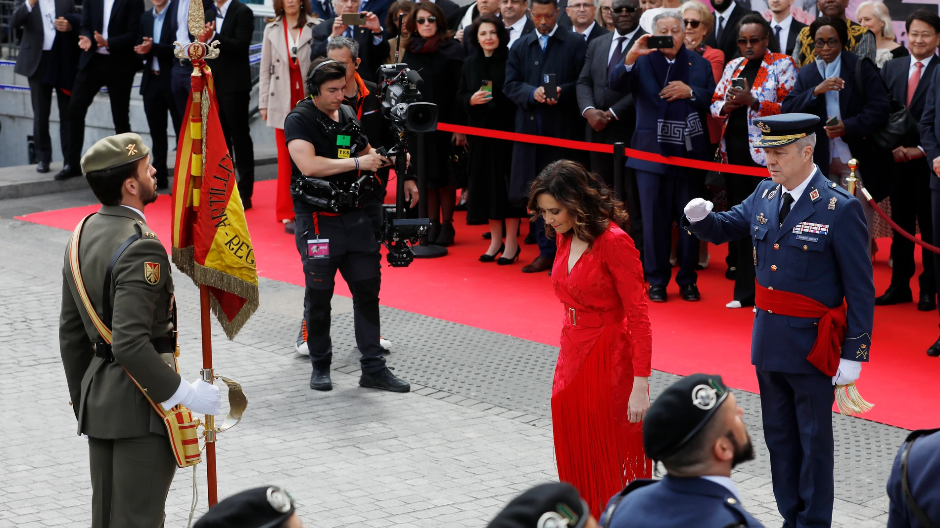Isabel Díaz Ayuso, en el desfile militar del Dos de Mayo del 2024.