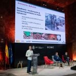 Ángel Martín presentando los resultados de su proyecto