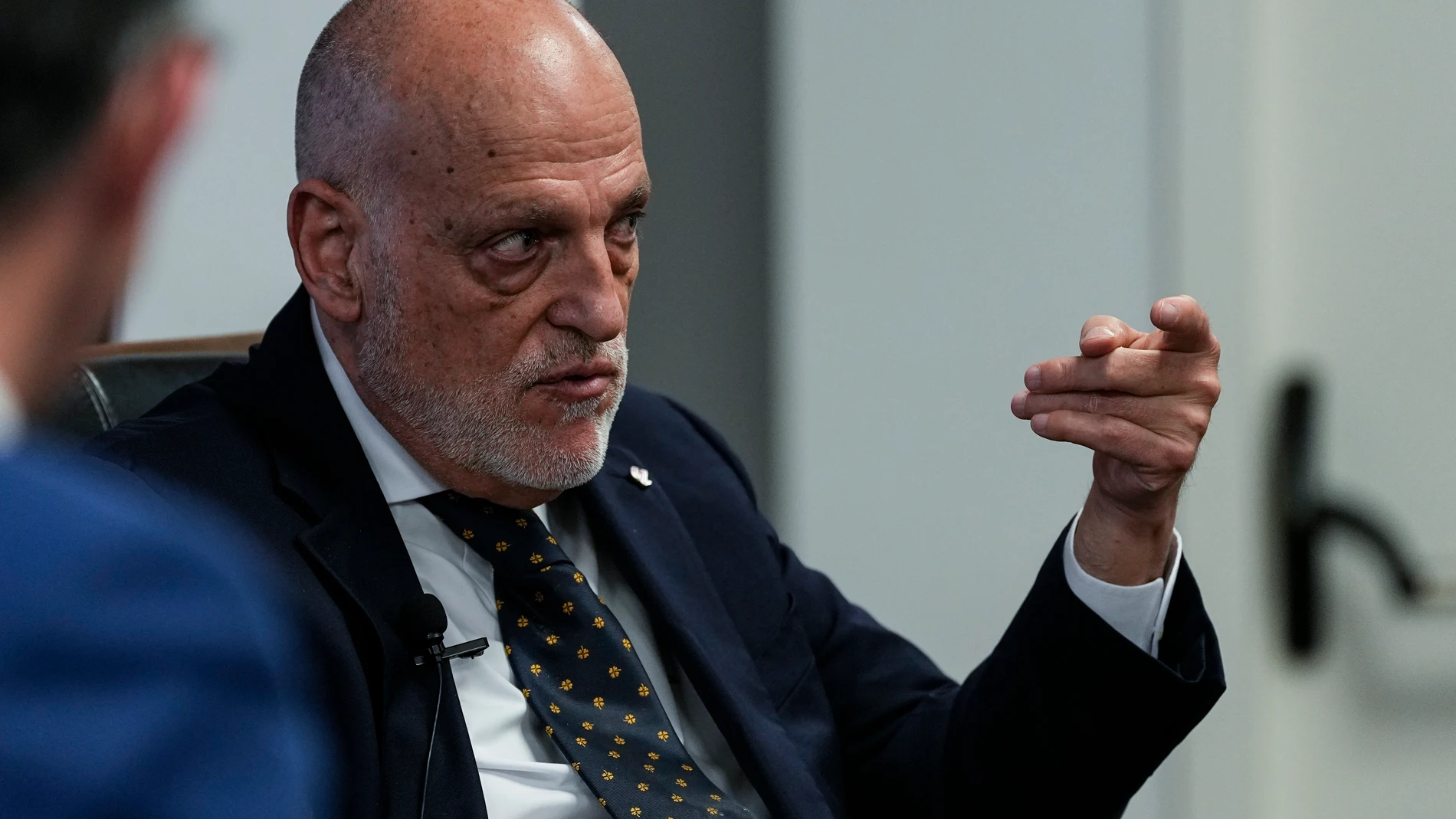 Javier Tebas, President of LaLiga, during the conference about 'Present and Future of the Football Industry' by ISDE Sports Convention at ISDE Madrid on March 27, 2025, in Madrid, Spain. AFP7 27/03/2025 ONLY FOR USE IN SPAIN