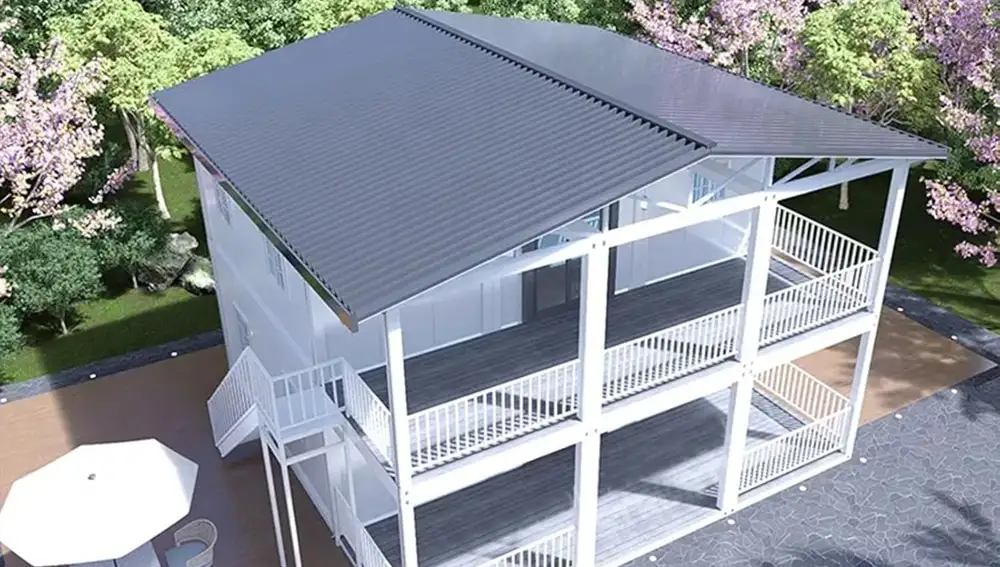 Una casa prefabricada de Generic vista desde arriba