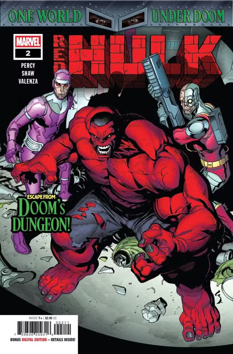 Portada de Red Hulk #2