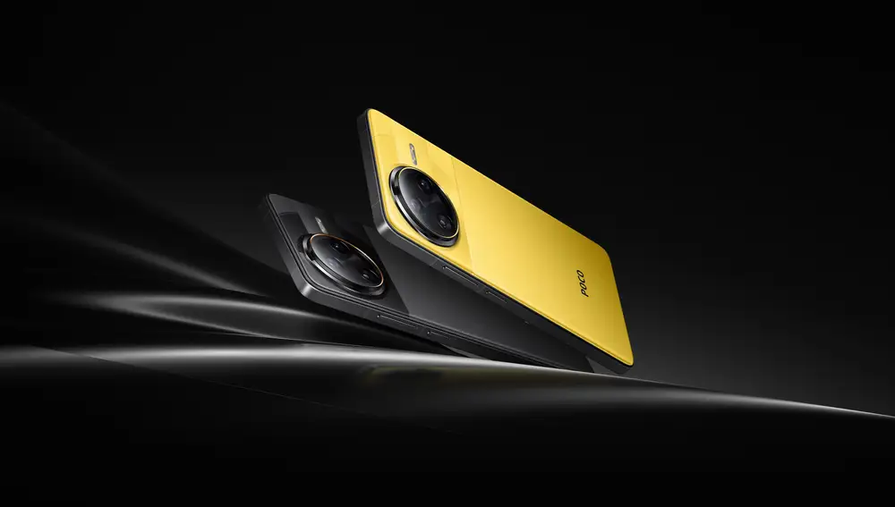 El modelo POCO F7 Ultra está disponible en un llamativo amarillo y en un elegante negro