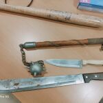 Las armas medievales que fueron incautadas al condenado de Pamplona