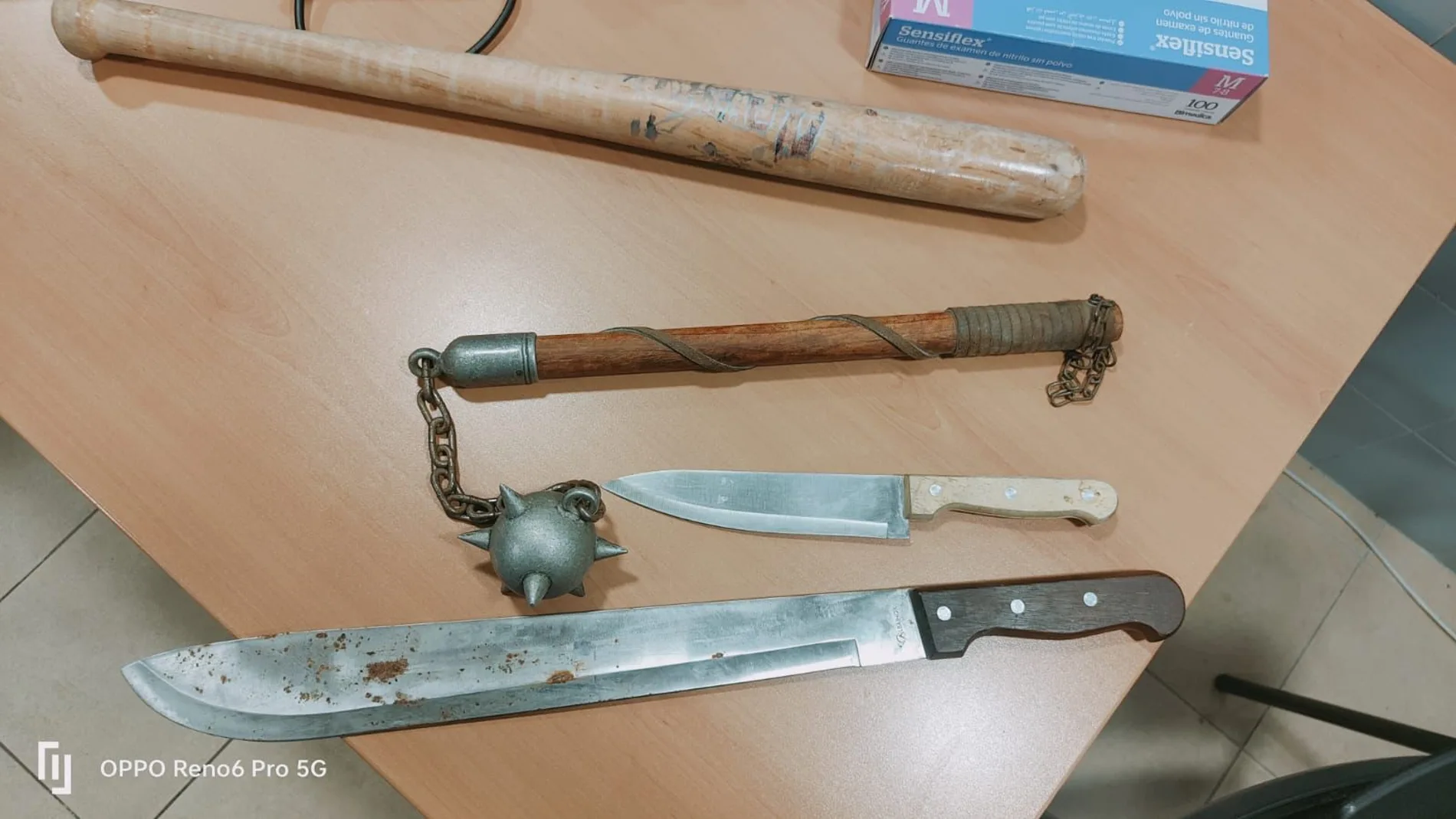 Las armas medievales que fueron incautadas al condenado de Pamplona