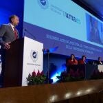 Ramón Herrera, en la apertura del curso académico de la UMA.
