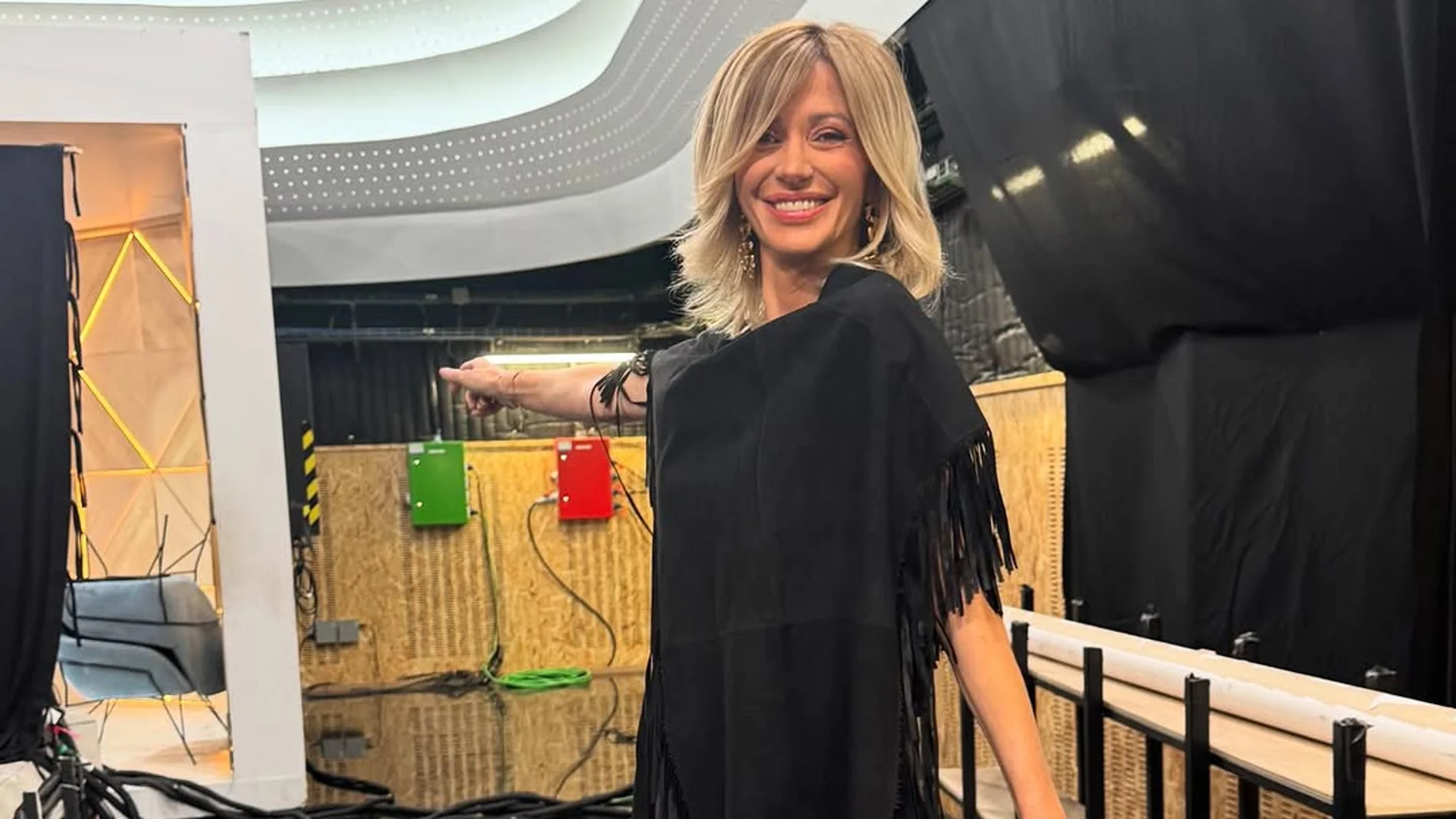 Susanna Griso con look boho de Zara.