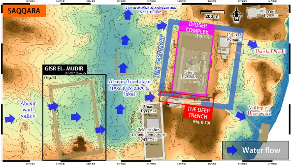 Una Topografía del norte de Saqqara.