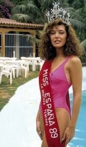 Raquel Revuelta ganadora de Miss España 1989