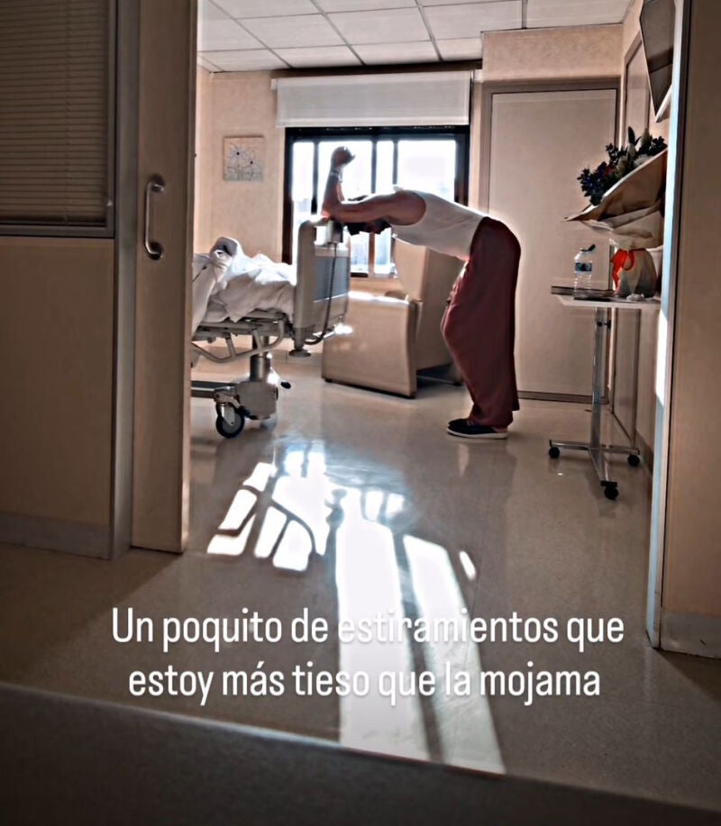 Story de Óscar Higares desde el hospital