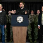JD Vance durante su visita a la base de Pituffik 