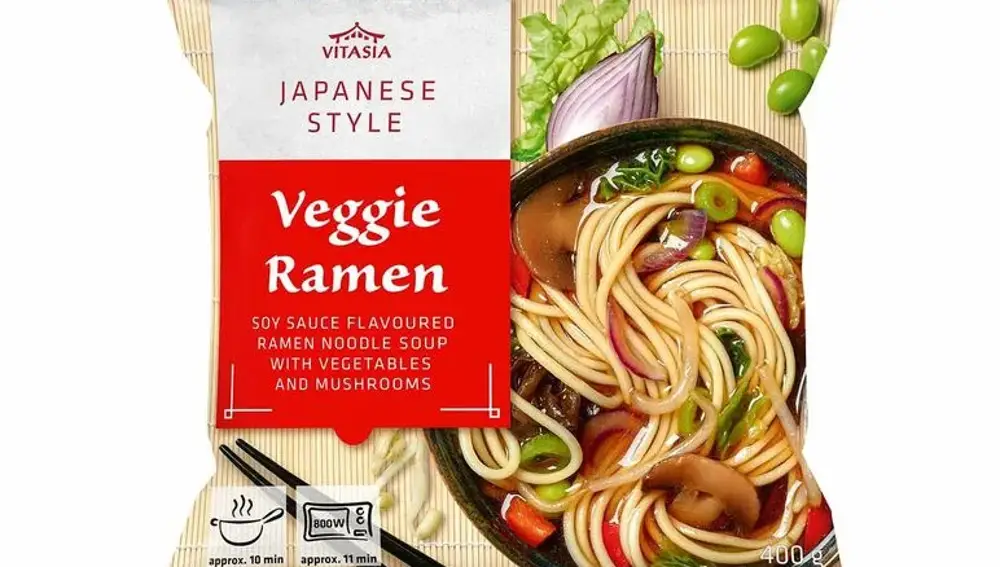 Sopa ramen vegana