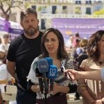 La secretaria general de Podemos, Ione Belarra, este sábado en Málaga