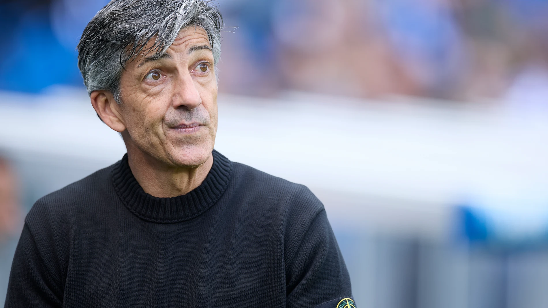Imanol Alguacil head coach of Real Sociedad looks on during the LaLiga EA Sports match between Real Sociedad and Real Valladolid CF at Reale Arena on March 29, 2025, in San Sebastian, Spain. AFP7 29/03/2025 ONLY FOR USE IN SPAIN