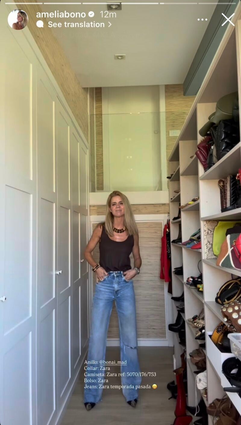 El look de Amelia Bono.