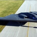 Un B-2, a punto de despegar