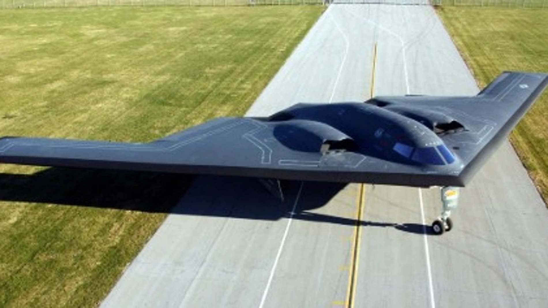 Un B-2, a punto de despegar