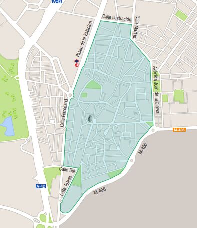 Mapa ZBE de Getafe