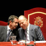  Acto de entrega de las Medallas de Oro al Mérito en las Bellas Artes, celebrado esta mañana en el Palacio de Festivales de Cantabria bajo la presidencia de los Reyes de España