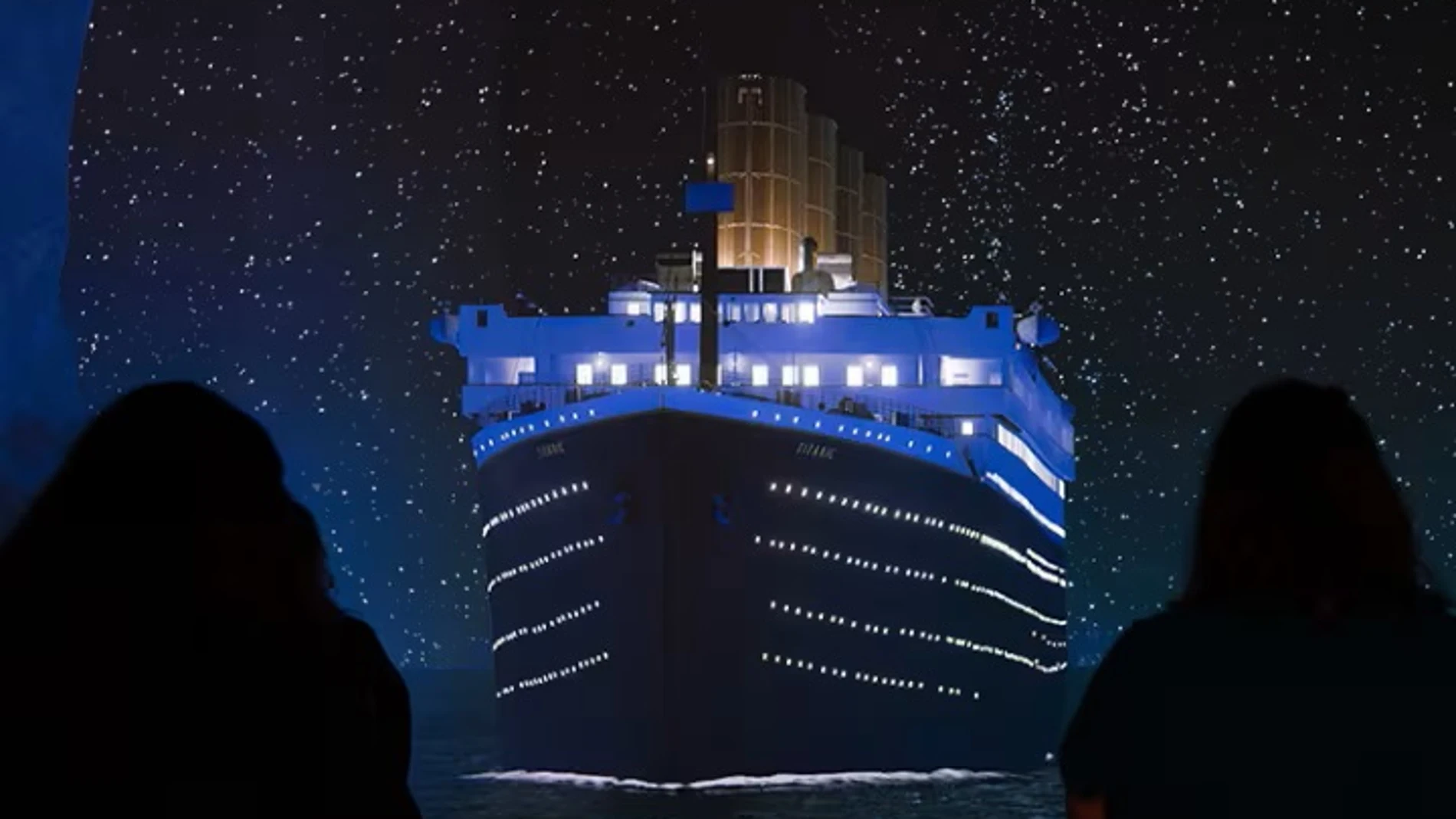 Una de las salas de la exposición dedicada al Titanic