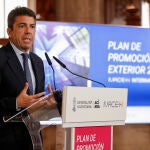 Mazón anuncia una nueva línea de ayudas de 10 millones de euros para apoyar la internacionalización de las empresas afectadas por las riadas