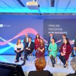 Foto de familia del Bayer Pharma Media Day, celebrado hoy