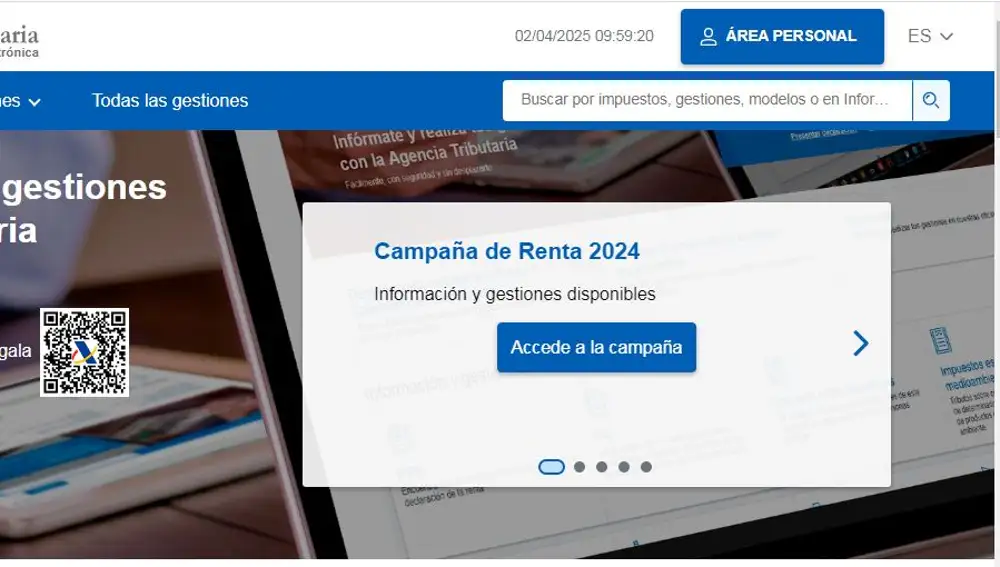 Inicio web campaña renta 2024