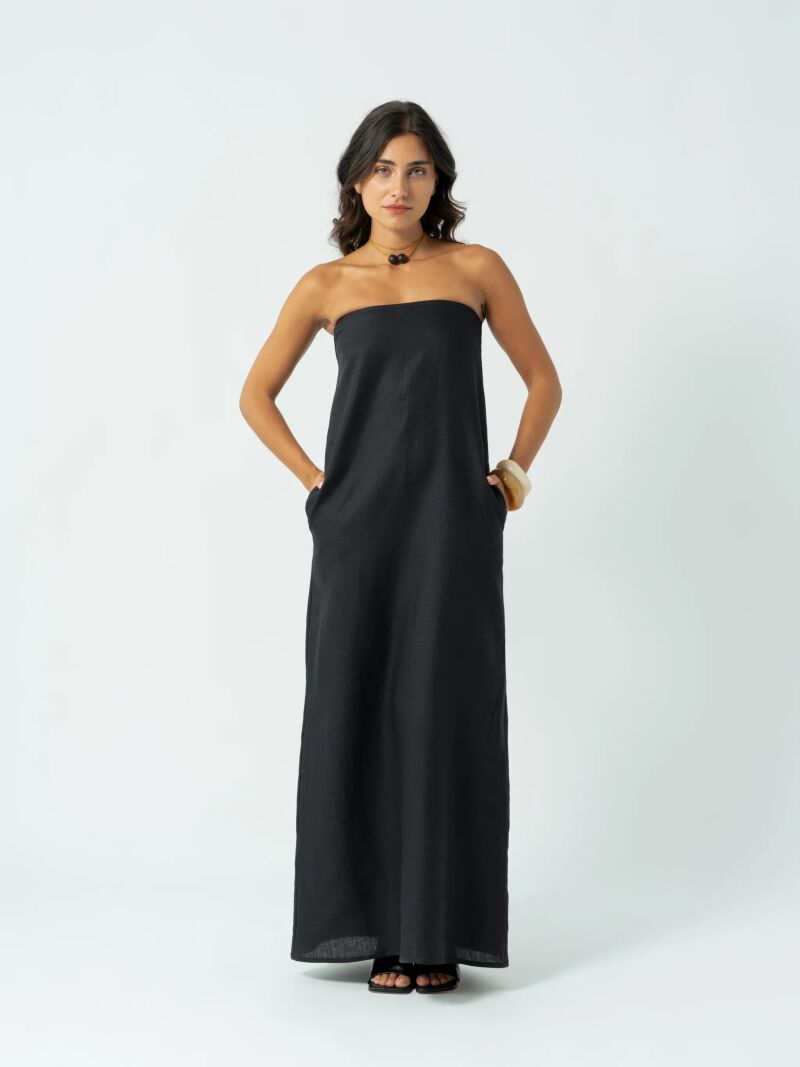 Vestido palabra de honor.
