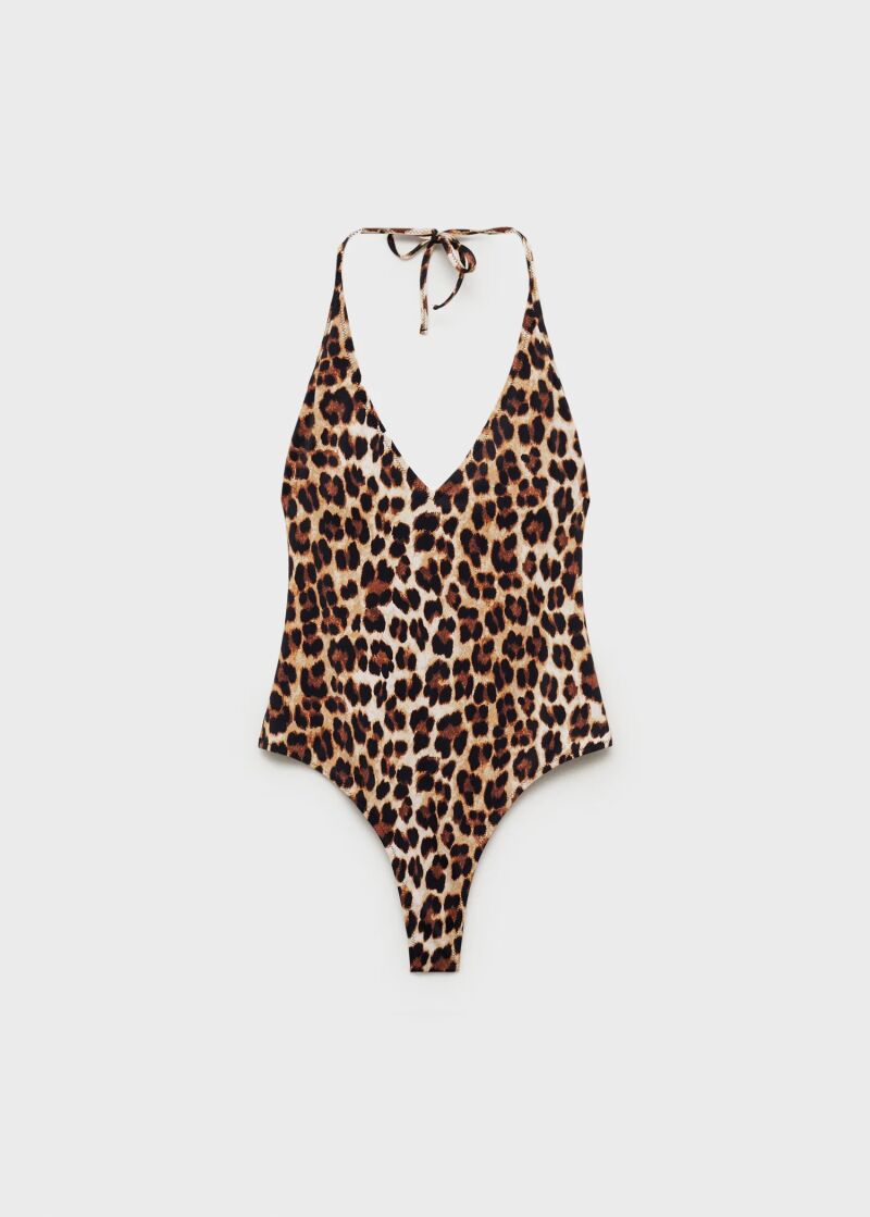 Bañador de estampado animal.