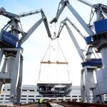 El astillero de Navantia en San Fernando (Cádiz) ha aumentado su carga de trabajo