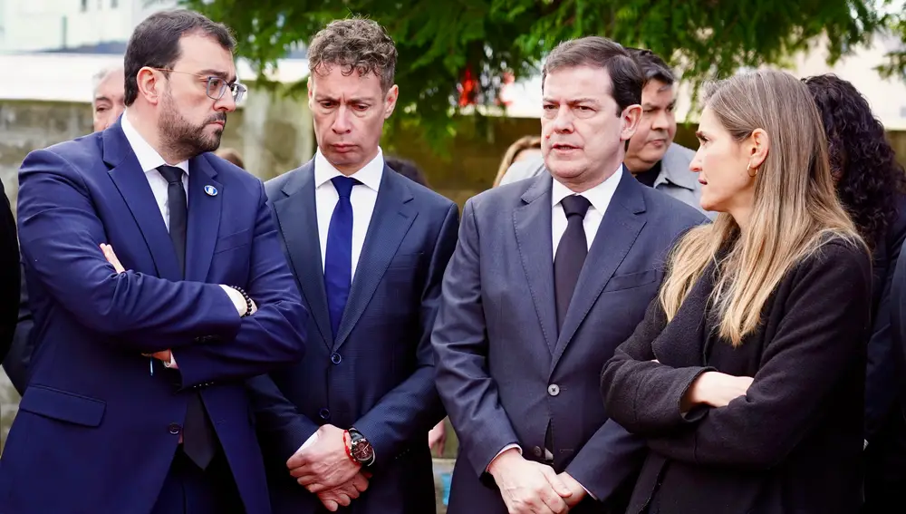 Mañueco, Barbón, Mario Rivas y la ministra Sara Aagesen