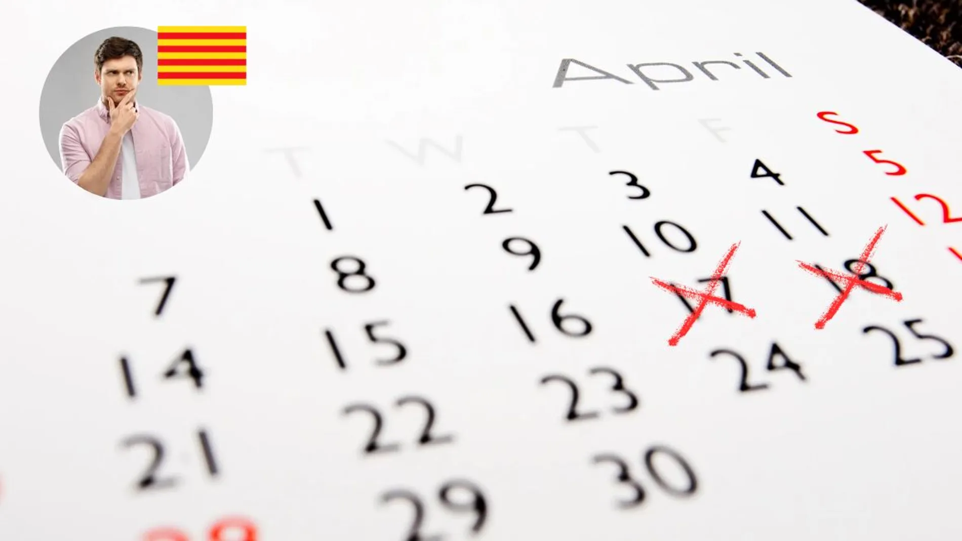 Calendario del mes de abril