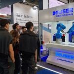 Imagen del estand de Minsait en el Advanced Factories de la pasada edición