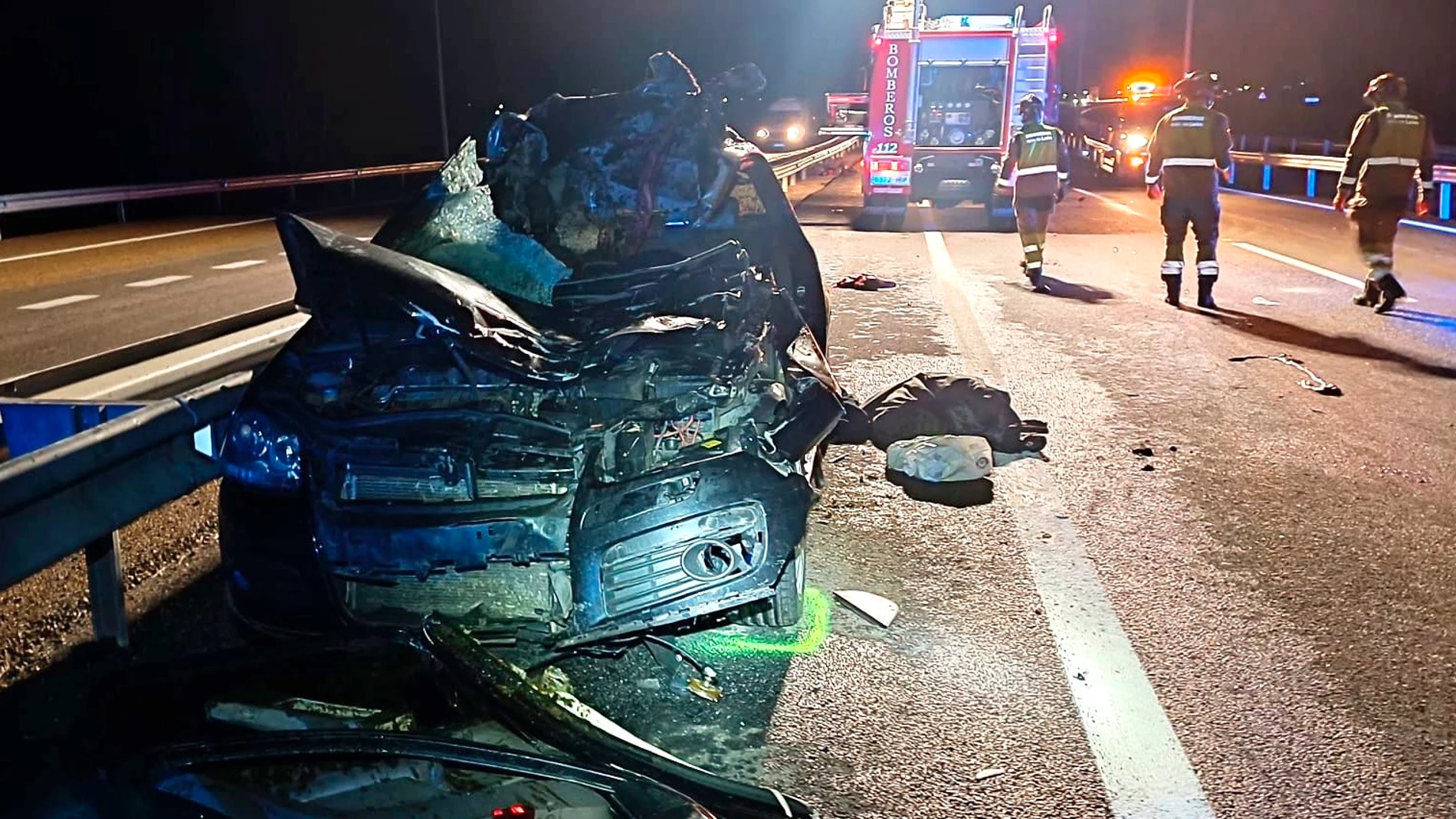 Estado en el que quedó el vehículo tras el accidente