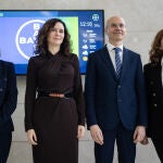 Ayuso visita las instalaciones de Berlimed, la planta de Bayer en Alcalá de Henares (Madrid)
