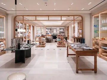 El interior de la primera tienda física de Mango Home, en Barcelona El interior de la primera tienda física de Mango Home, en Barcelona