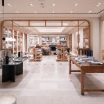 El interior de la primera tienda física de Mango Home, en Barcelona
