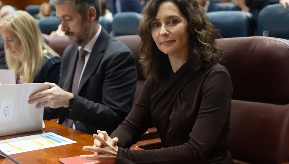 La presidenta madrileña, Isabel Díaz Ayuso