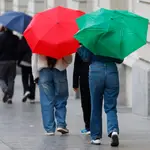 Lluvia en Madrid.