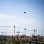 Imagen de archivo de una promoción de viviendas en construcción en Málaga