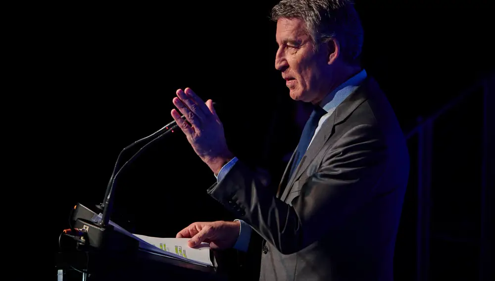 El presidente del Partido Popular, Alberto Núñez Feijóo este jueves durante la cuarta jornada del foro Wake Up