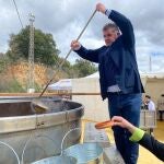 Olla de preparación del Mayor Cocido del Mundo de Jabugo (Huelva).