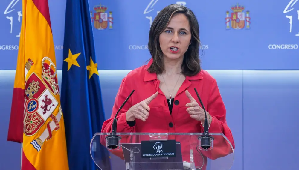 Rueda de prensa de Ione Belarra en el Congreso