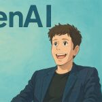 Versión animada del CEO de OpenAI, Sam Altman