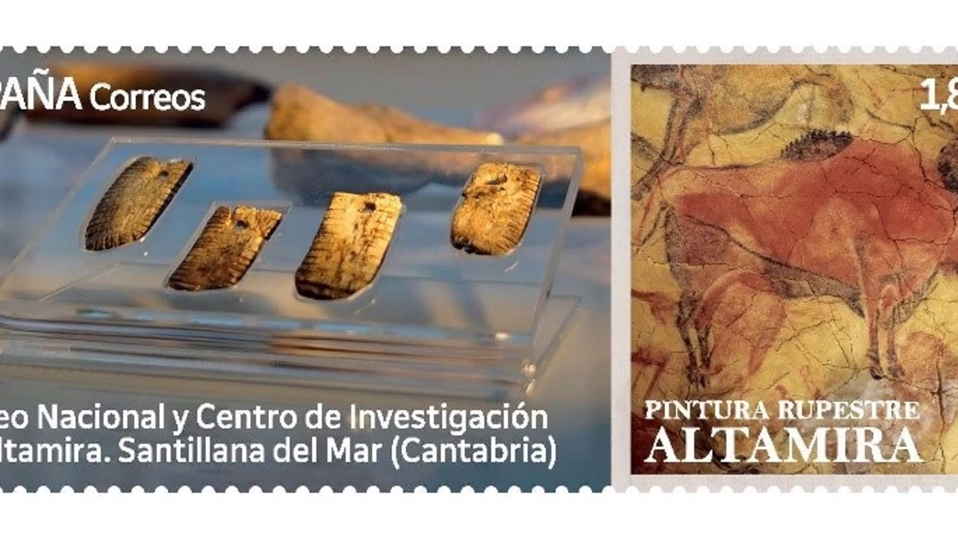 CANTABRIA.-Correos dedica un sello al Museo Nacional y Centro de Investigación de Altamira
