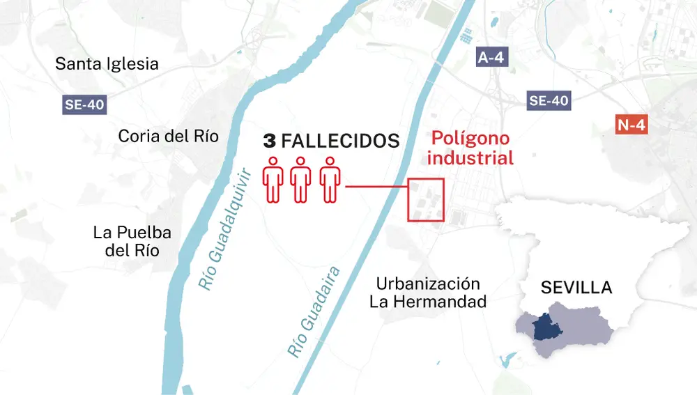 Accidente mortal en Coria del Río