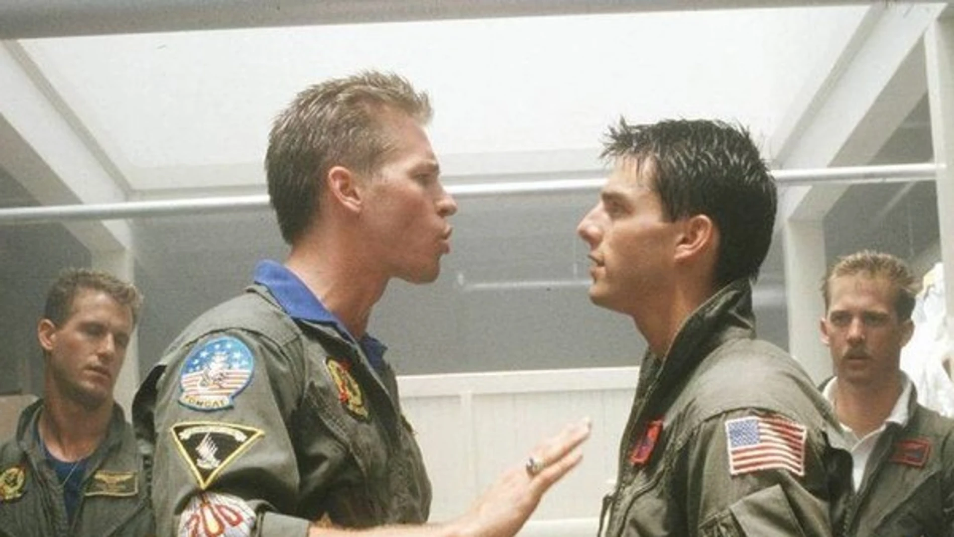 Val Kilmer y Tom Cruise en "Top Gun"