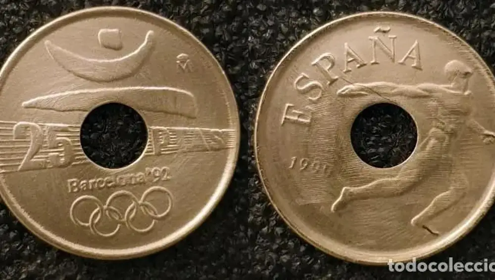 La moneda conmemorativa de los Juegos Olímpicos de Barcelona