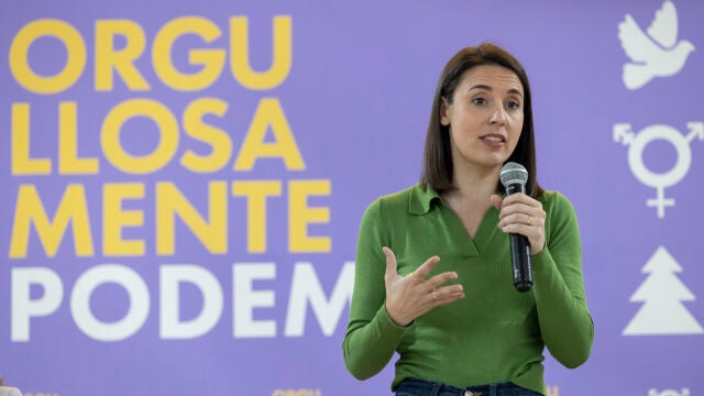 Irene Montero critica impulsar un rearme para luego "ir en chanclas" a la guerra comercial