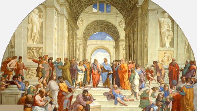 'La escuela de Atenas', en los Museos Vaticanos, es la obra más reconocida de Rafael